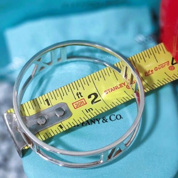 Tiffany & Co. Sterling Silver Atlas Wide Open Bangle, New - Picture 13 of 16